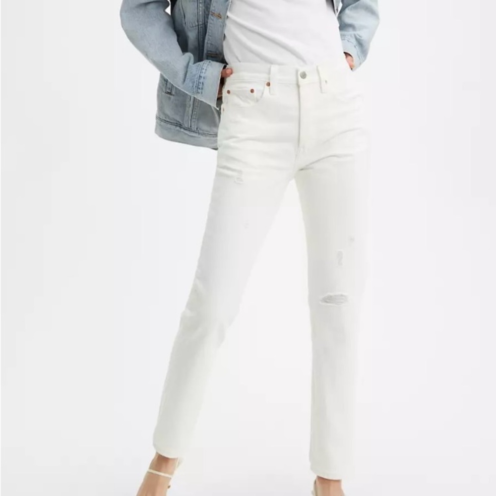 NWT Levi’s 501 skinny - white - 25x28
